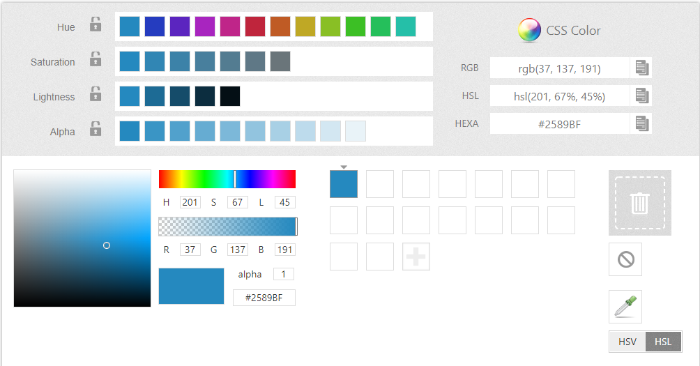23PPT - HTML 取色器 颜色表大全