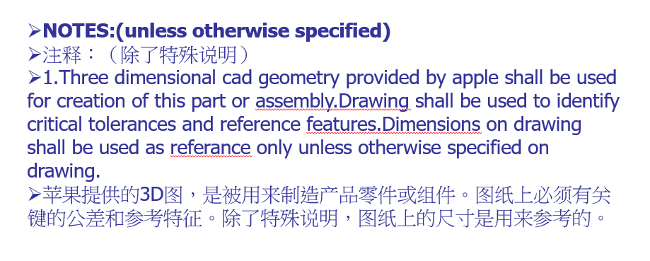 23PPT - Apple Drawing English-苹果DWG图纸英文描述释义