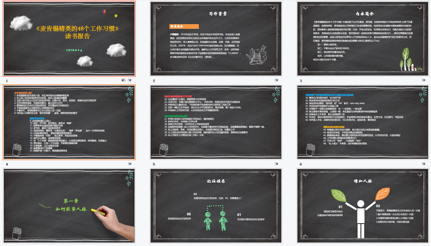 23PPT - 麦肯锡精英的48个工作习惯（26P PPT）