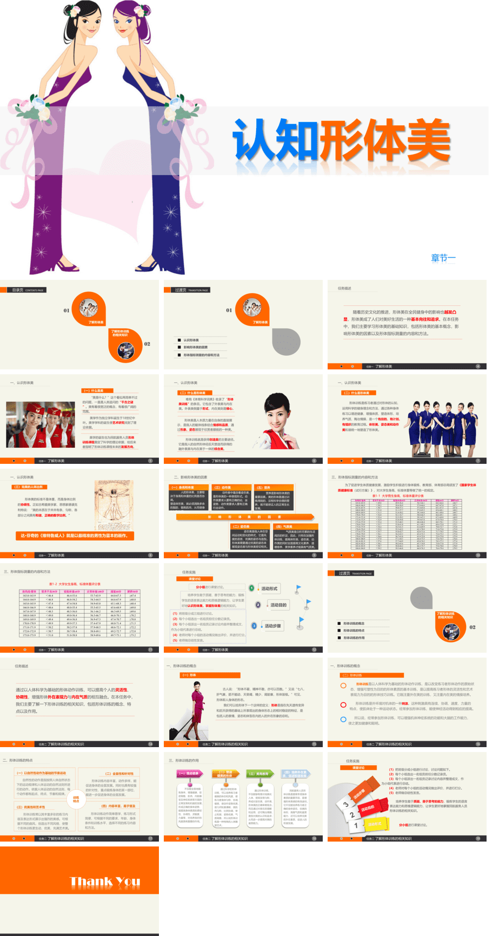 23PPT - 礼仪类课件-章节一认知形体美.pptx