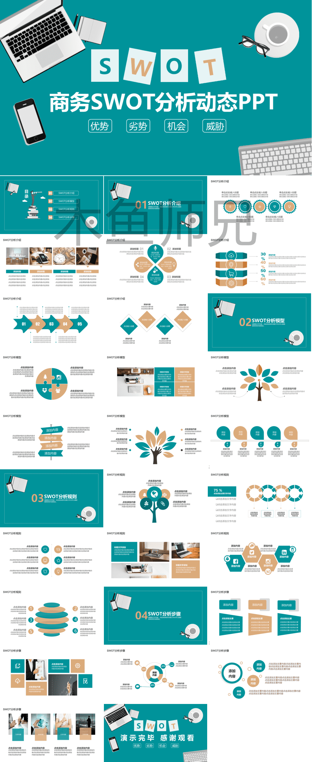 23PPT - SWOT分析成品-PPT模板14.pptx
