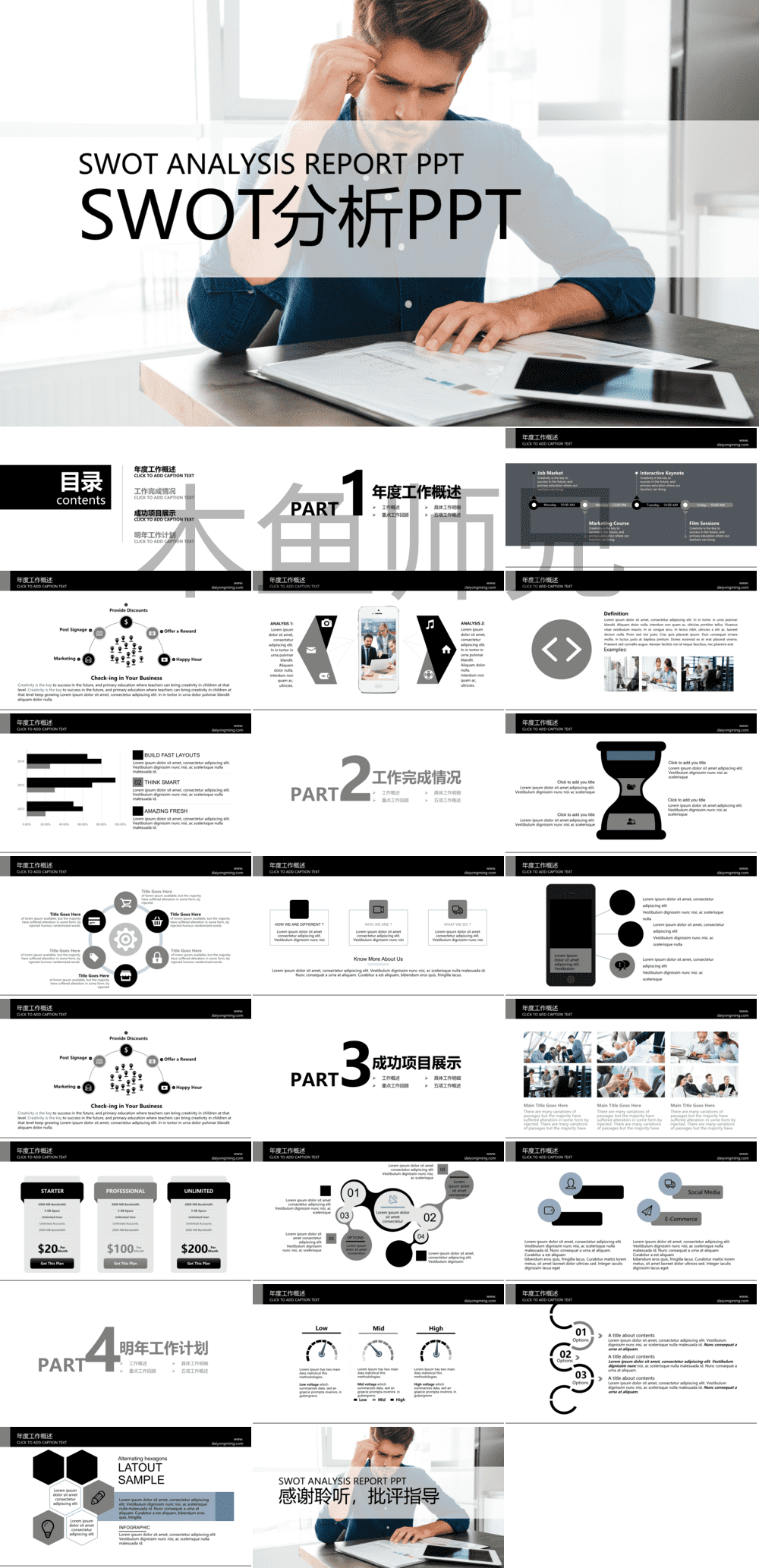 23PPT - SWOT分析成品-PPT模板21.pptx
