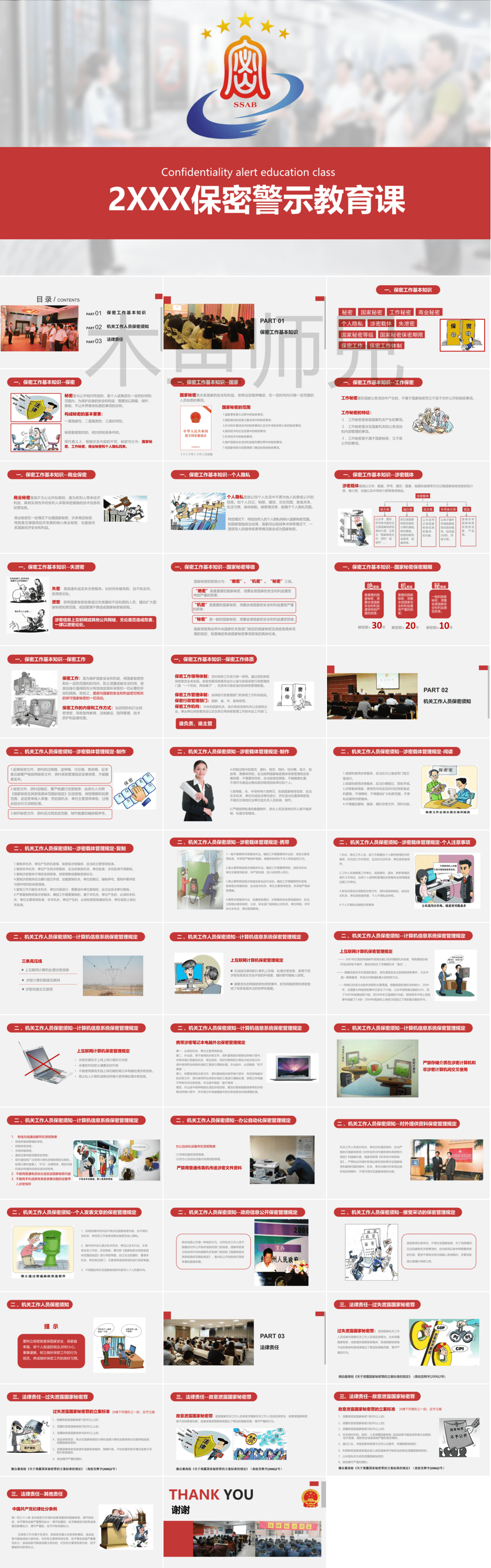 23PPT - 保密知识-保密警示教育课-红色1.pptx
