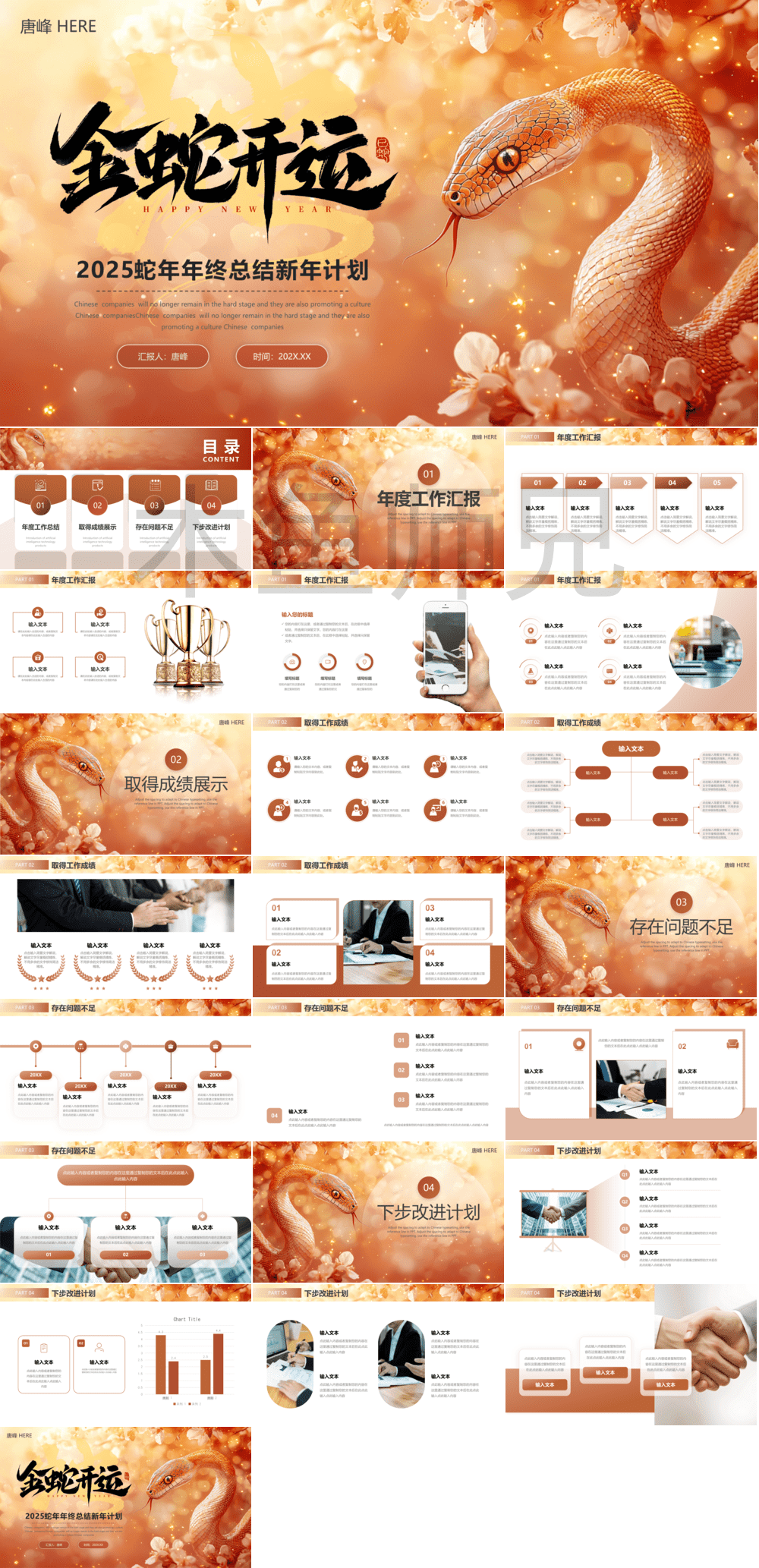 23PPT - 蛇年PPT模板工作总结工作汇报模板17.pptx
